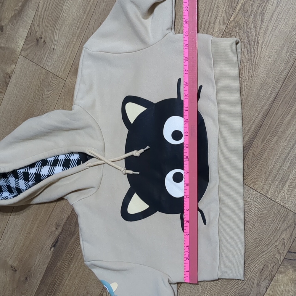 Dumbgood Chococat Puff Print Cropped Hoodie Size Small - Picture 7 of 11